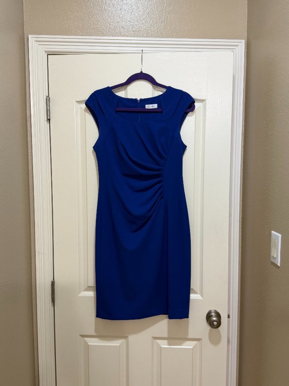 Calvin Klein Ruched Size 8 Dress